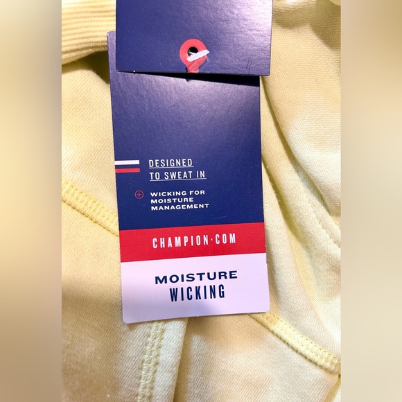 CHAMPION Quarter Zip Campus French Terry Sweatshirt in Frozen Lime. NWT Sz L - Picture 13 of 15